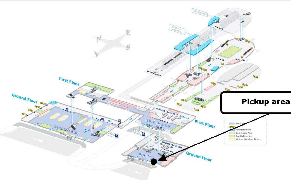 布加勒斯特机场航站楼地图